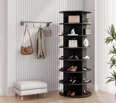 7tier Black Shoe Rack